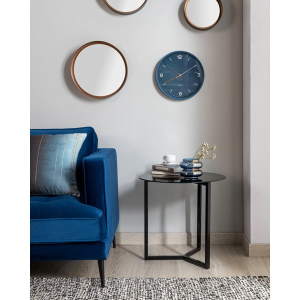 Melns sānu galdiņš Kave Home Marae, ⌀ 50 cm-image-3