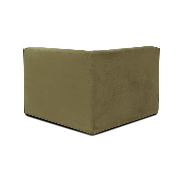 Zaļš velveta dīvāna stūra modulis Scandic Sting-image-3