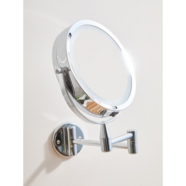 Kosmētikas spogulis ar gaismu/palielināmais (ar 2x palielinājumu) 18x29 cm Cassini – Premier Housewares-image-2