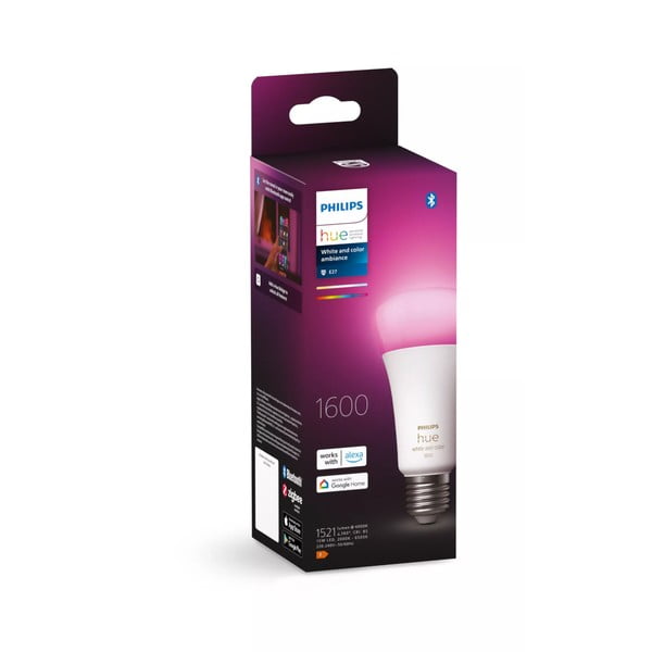 LED spuldze ar E27 spuldžu ietveri, 15 W White and color ambiance – Philips Hue-image-1