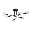 Melna griestu lampa 64x64 cm Flower – Opviq lights