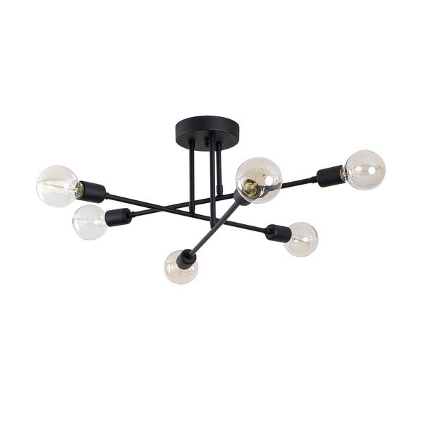 Melna griestu lampa 64x64 cm Flower – Opviq lights