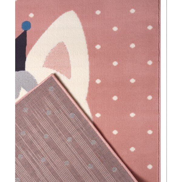 Rozā bērnu paklājs Hanse Home Adventures Kitty Bonny, 160 x 220 cm-image-3