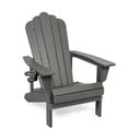 Pelēks plastmasas dārza atpūtas krēsls Adirondack – Bonami Selection