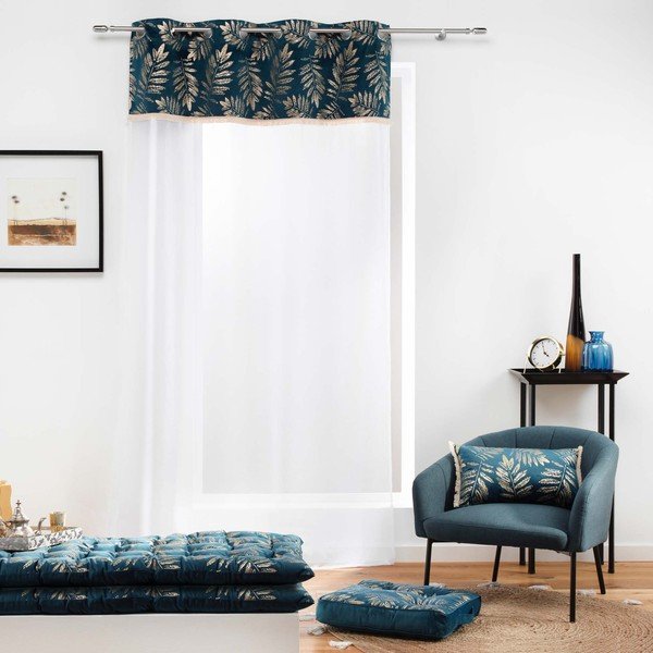 Tumši zils sēžammaiss Adelor – douceur d'intérieur-image-1