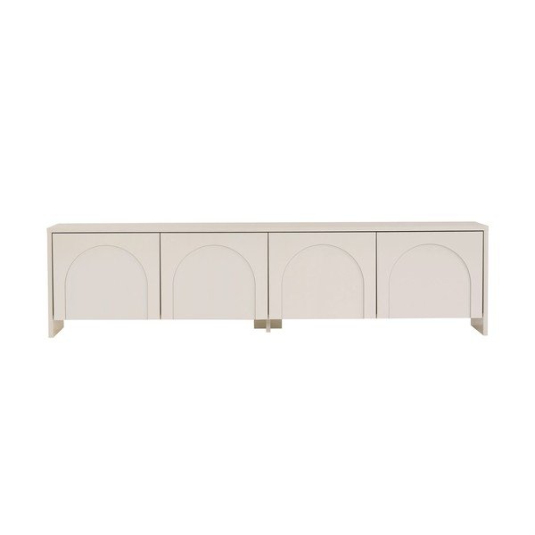 Krēmkrāsas TV galdiņš 180x45x32 cm Aurelia – Kalune Design-image-3
