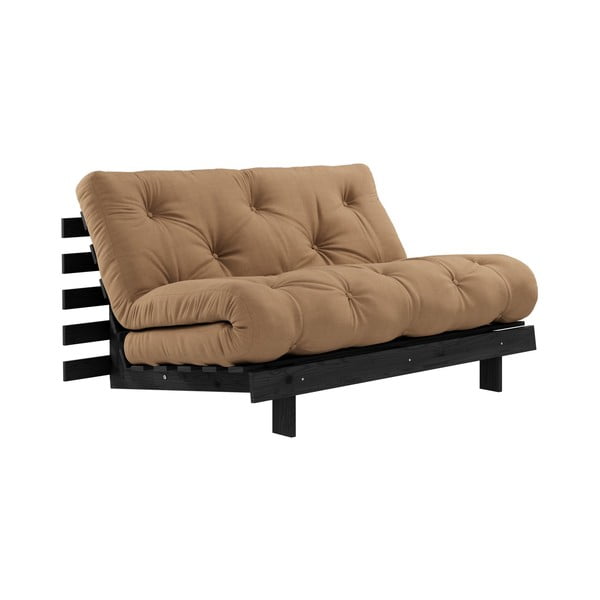 Brūns izvelkamais dīvāns 140 cm Roots – Karup Design