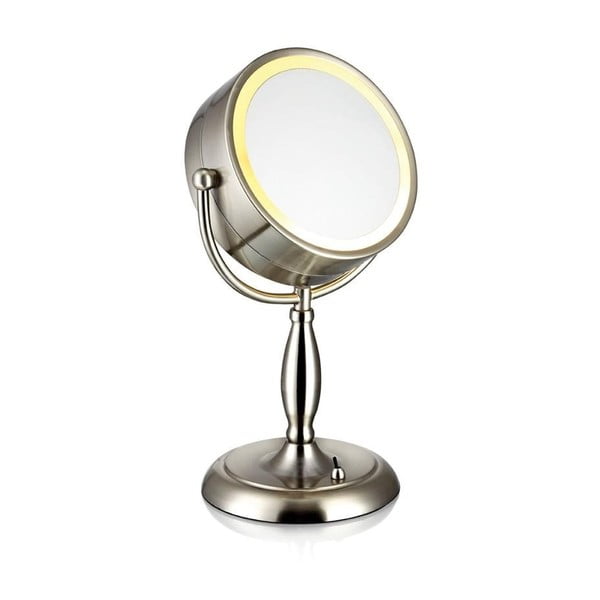 Galda spogulis ar apgaismojumu sudrabā Markslöjd Face, ø 16,2 cm