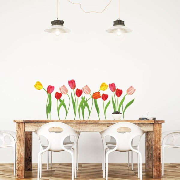 Ambiance Wild Tulips sienas uzlīmju komplekts