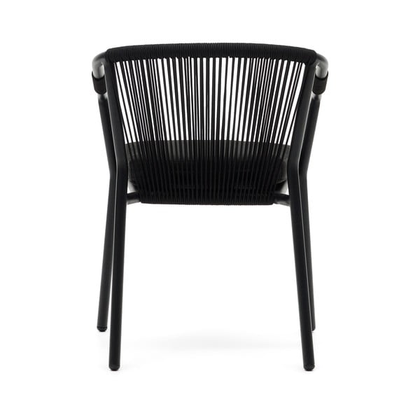 Melns metāla dārza krēsls Xelida – Kave Home-image-4