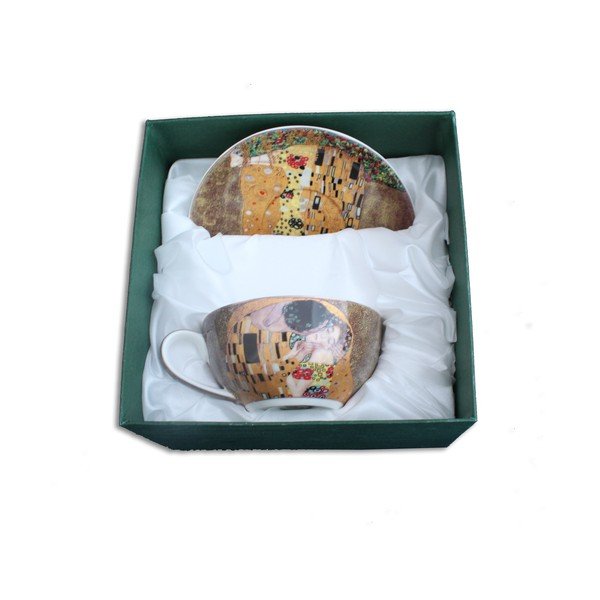 Gustavs Klimts - krūze un šķīvis Kiss-image-1