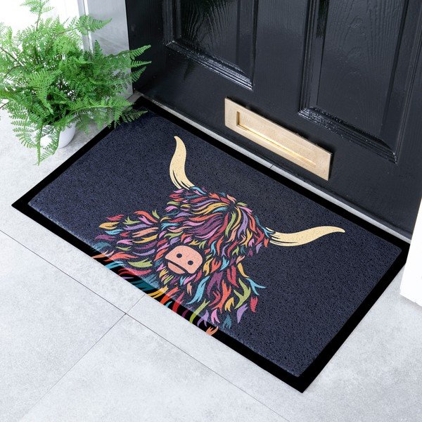 Kājslauķis no PVC 40x70 cm Highland Cow – Artsy Doormats-image-1