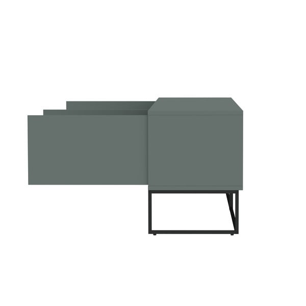 Pelēki zaļš TV galdiņš 177x57 cm Lipp – Tenzo-image-4