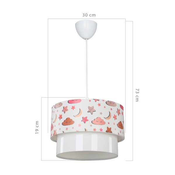 Balta bērnu lampa ø 30 cm Kinder – Squid Lighting-image-3