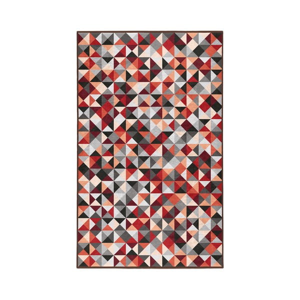 Sarkans/pelēks mazgājams paklājs 80x150 cm Ignite – Mila Home