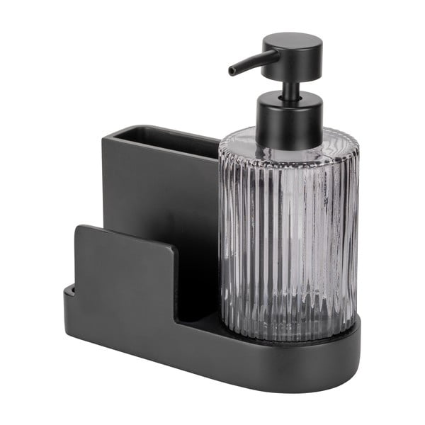 Melns mazgāšanas līdzekļu turētājs no polirezīna Pina – Wenko