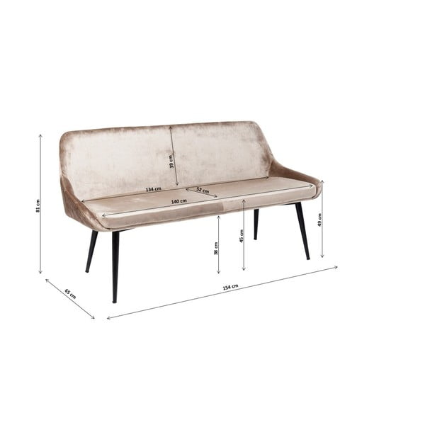 Bēšs samta sols Kare Design East Side-image-1