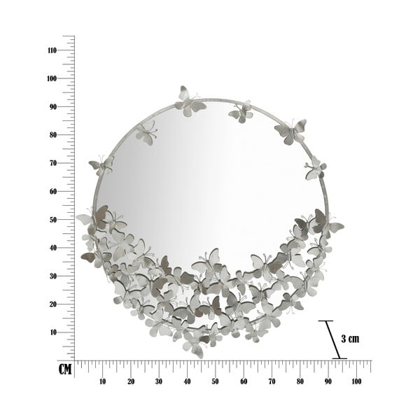 Sienas spogulis Mauro Ferretti Round Silver, ø 91 cm-image-2