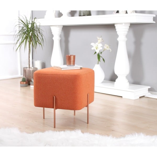 Oranžs pufs Copper – Artie-image-2