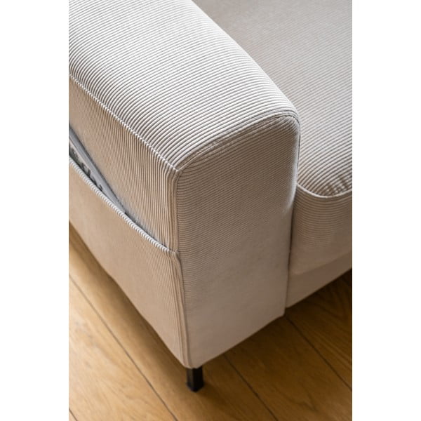 Bēšs velveta atpūtas krēsls Lofty Lilly – Miuform-image-4