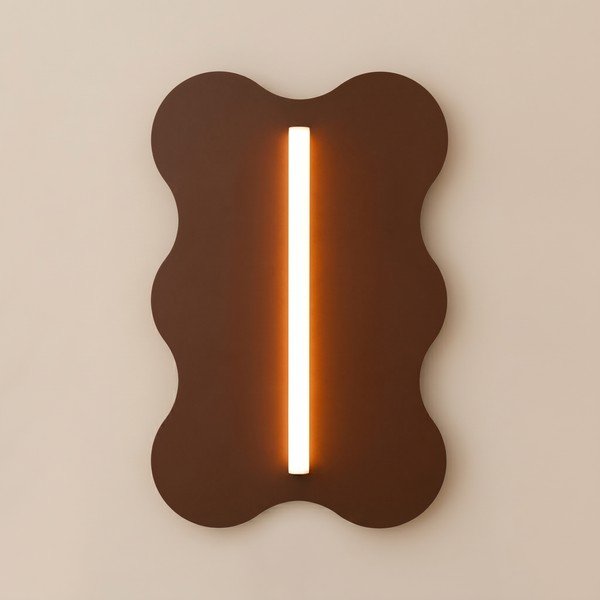 Brūna metāla sienas lampa KLOVER – Thoro-image-3