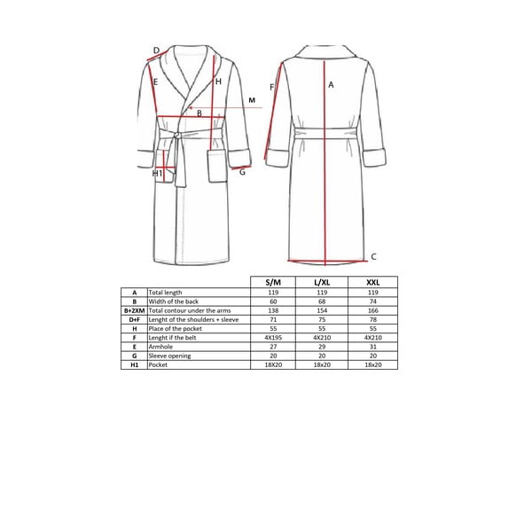 Zaļš kokvilnas halāts XXL Lindu – Tiseco Home Studio-image-4