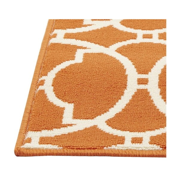 Oranžs āra paklājs Floorita Interlaced, 133 x 190 cm-image-4
