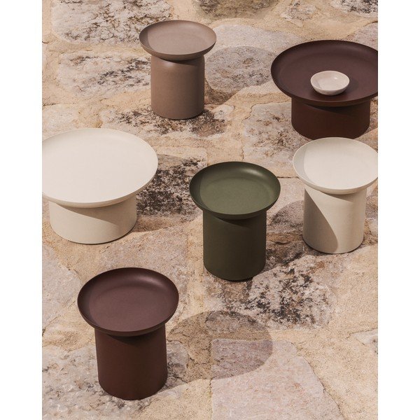 Metāla apaļš dārza galdiņš ø 45 cm Arcola – Kave Home-image-1