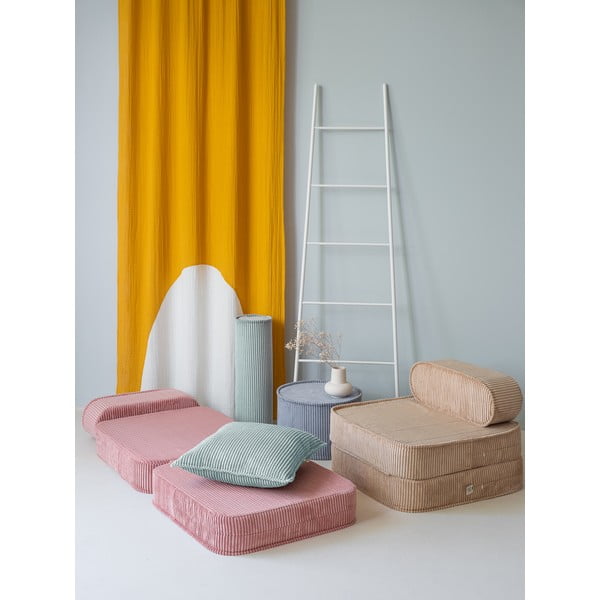 Rozā velveta bērnu atpūtas krēsls Flip – Wigiwama-image-4