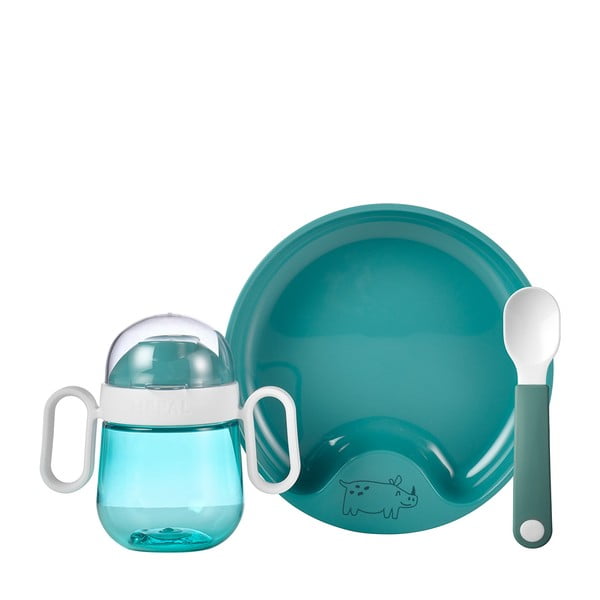 Bērnu pusdienu komplekts (3 gab.) Deep turquoise – Mepal