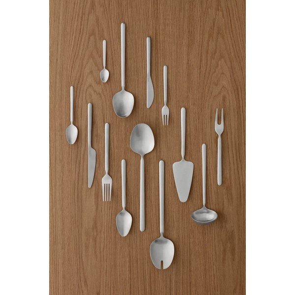 Matētas sudraba krāsas nerūsējošā tērauda deserta dakšiņas (4 gab.) 4 personām Stella – Blomus-image-1