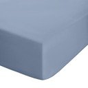 Zils palags no perkala ar gumiju 150x200 cm Easy Iron Percale – Catherine Lansfield