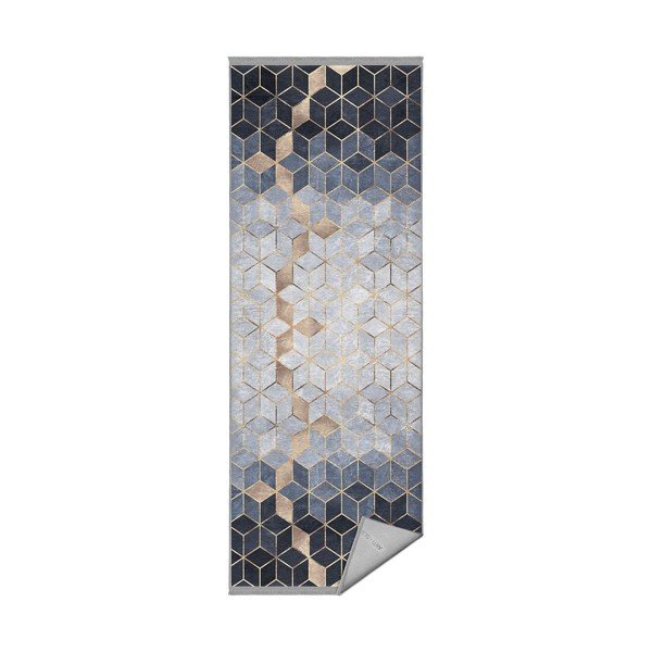 Zils/pelēks paklājs 80x200 cm – Mila Home