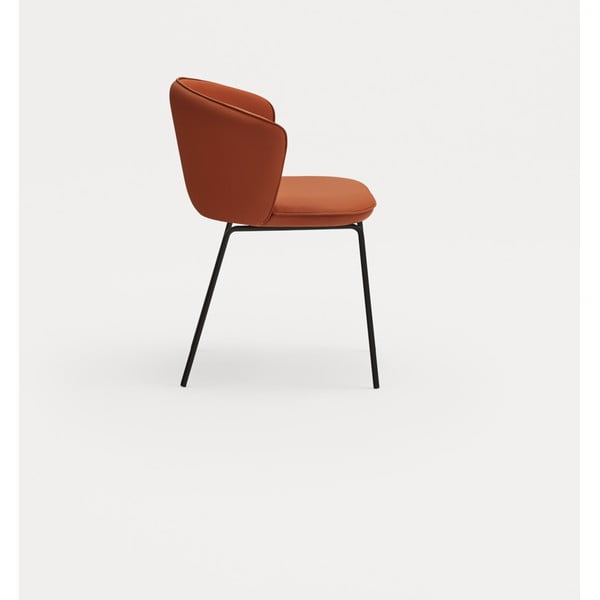 Oranži polsterēti ēdamistabas krēsli (2 gab.) Add – Teulat-image-3