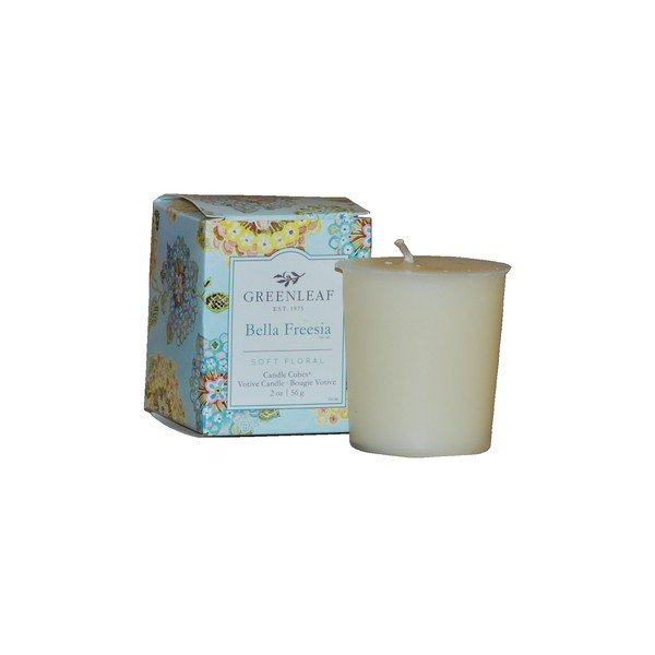 Aromātiskā sojas vaska svece degšanas laiks 15 h Bella Freesia – Greenleaf-image-1