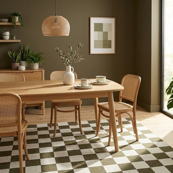 Zaļš/krēmkrāsas paklājs 160x230 cm Bistro – ESTE-image-2