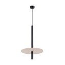 Melna/bēša metāla piekaramā lampa ø 30 cm Rilu – Sollux