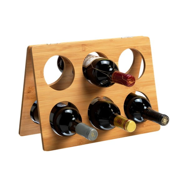 Sienas bambusa vīna statīvs 6 pudelēm – RTA