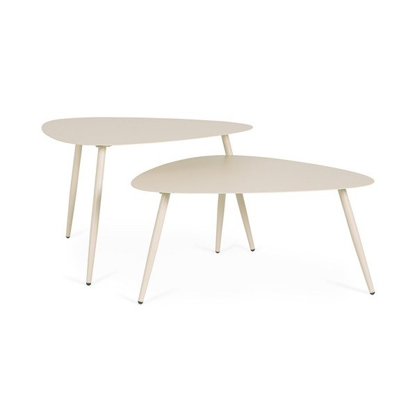 Tērauda dārza kafijas galdiņi (2 gab.) 73,5x77,5 cm Yvonne – Bizzotto