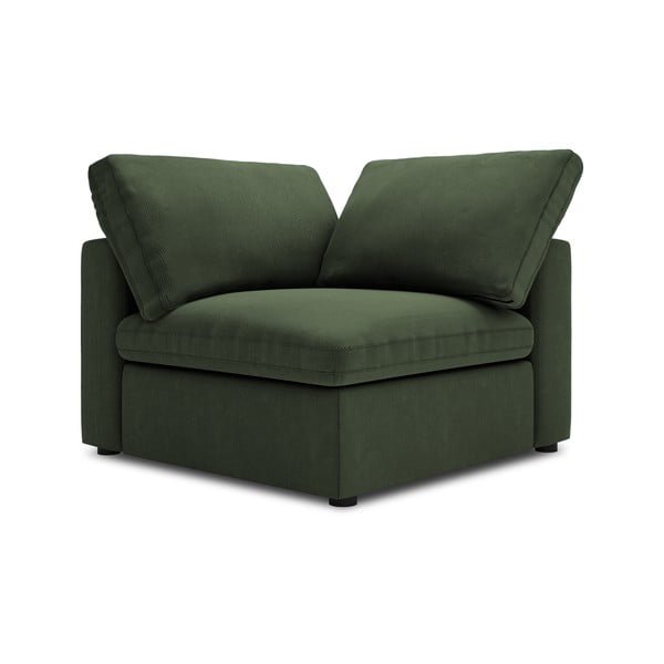 Tumši zaļa modulārā dīvāna divpusējā stūra daļa Windsor & Co Sofas Galaxy