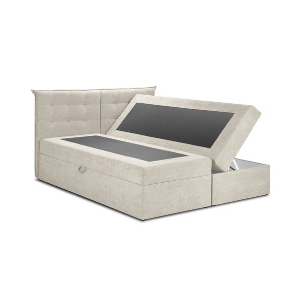 Bēša divguļamā gulta Mazzini Beds Echaveria, 160 x 200 cm-image-2