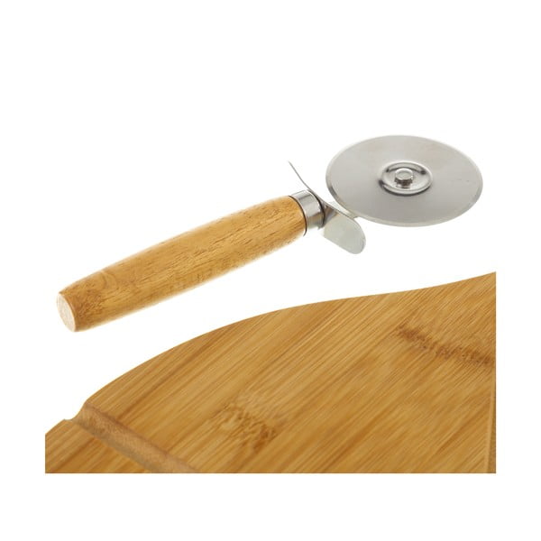 Bambusa dēlīša un picas griezēja komplekts Casa Selección Cutter-image-2