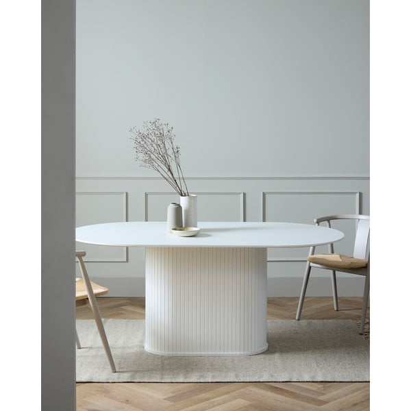 Apaļš ēdamgalds 95x180 cm Nola – Unique Furniture-image-1