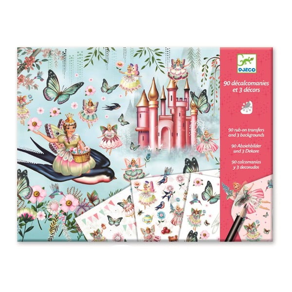 Bērnu radošais komplekts ar presējamiem attēliem Djeco Fairyland-image-2