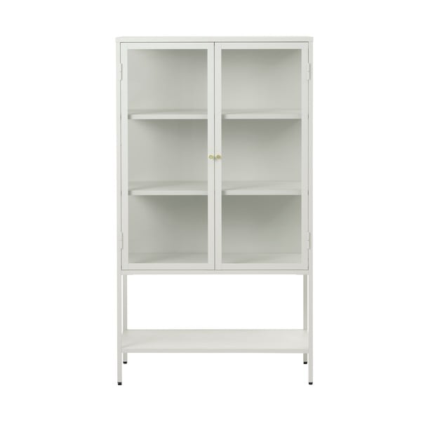 Balta metāla vitrīna 90x160 cm Carmel – Unique Furniture