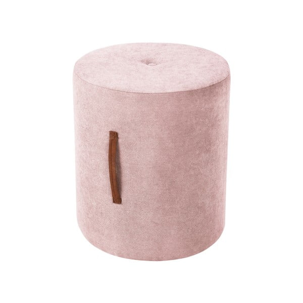 Gaiši rozā pufs Kooko Home Motion, ø 40 cm