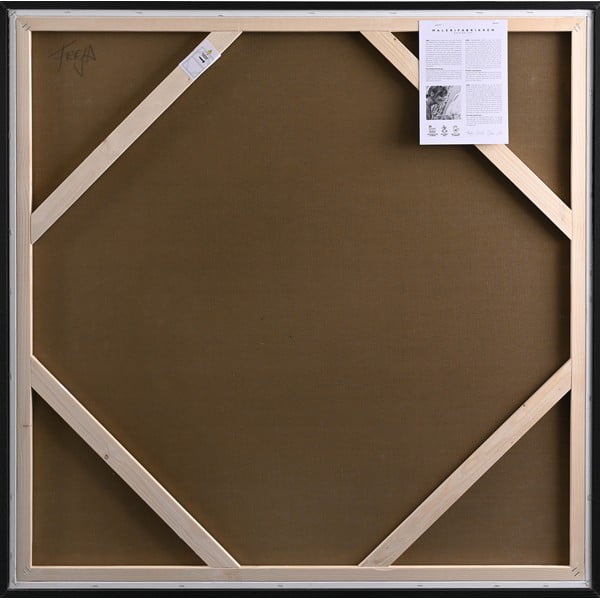 Glezna, roku darbs 100x100 cm Blue Inside – Malerifabrikken-image-2