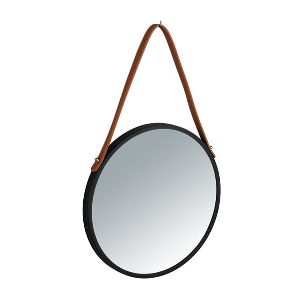 Melns piekaramais spogulis Wenko Borrone, ø 30 cm-image-2