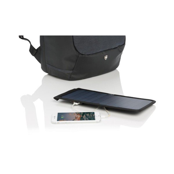 Portatīvo datoru mugursoma ar saules paneli un 3 USB pieslēgvietām XD Design-image-2