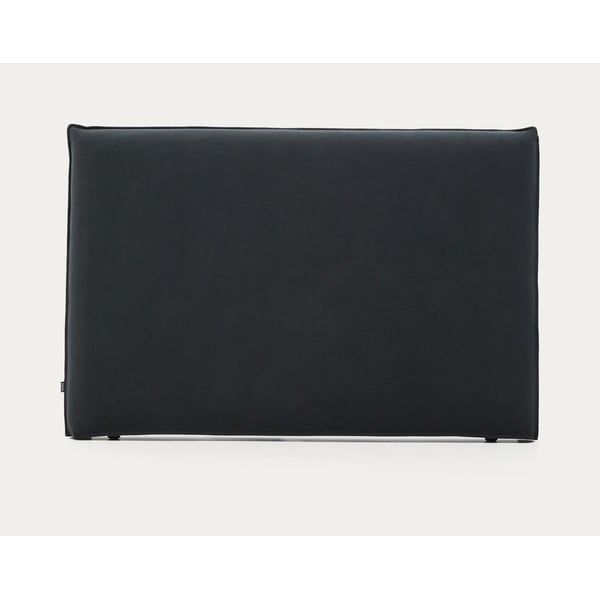 Antracīta pelēks polsterēts gultas galvgalis 180x118 cm Jaira – Kave Home-image-4